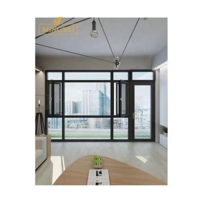 China Modern Wholesale High Quality Glass Doors And Windows Aluminum Mosquito Repellent Modern Home Casement Windows for sale