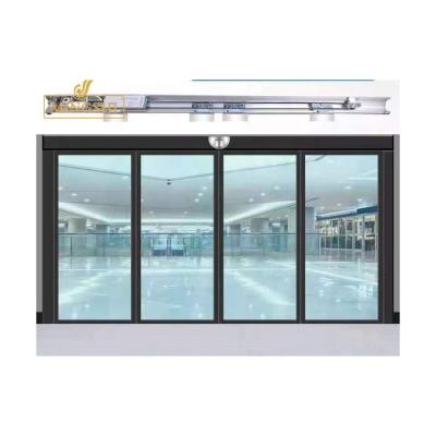 China Customized new type windproof induction door modern design aluminum electric glass door for sale