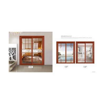 China Factory direct sale modern cheap aluminum sliding door heat insulation tempered glass door for bathroom for sale