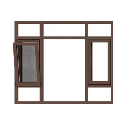 China Screen factory price new design aluminum folding toilet window with new fetop qualityature inside casement windows for sale