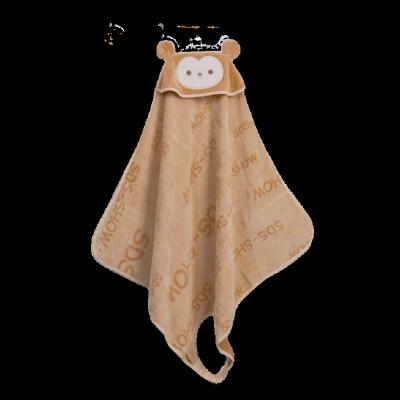 China Child-Proof [SDS-SHOW] Organic Cotton Baby Bath Towel Like an Apron for sale