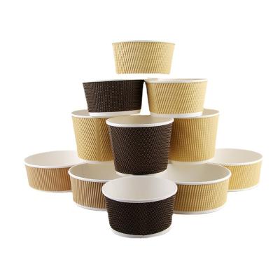 China Factory customized disposable takeaway kraft paper salad bowl with PET lid kraft paper bowl for sale