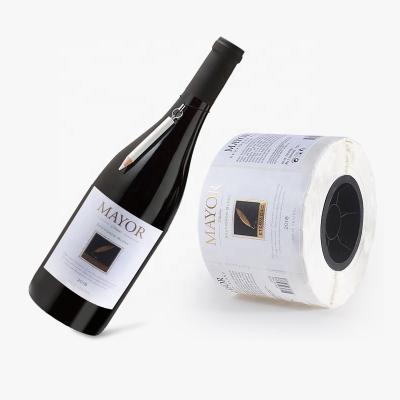 China Amazon popular custom color label stickers printing roll food and wine label stickers Te koop