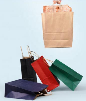 China Spot paper bag wholesale various specifications can be fixed logo leather paper bag for sale