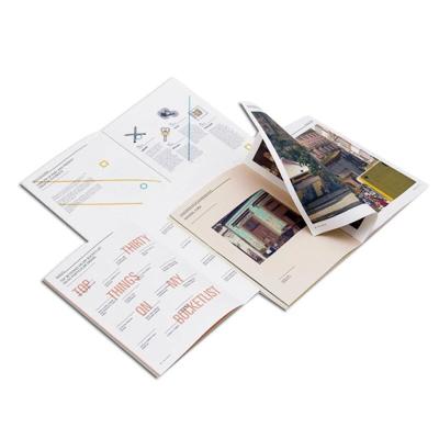 China Hot Selling New Product Manufacturer Wholesale Custom Cheap Leaflet Brochure for sale