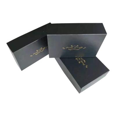 China Black luxury gift box manufacturer wholesale custom design hardboard gift box for sale