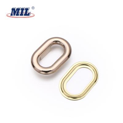 China Garment /Shoes/ DIY /Bags /Overcoat Handbag Accessories Fit Gold Metal Grommet Brass Oval Grommet for sale