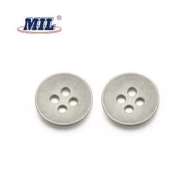 China Durable High Quality 4 Hole Metal Button In Buttons For Garment for sale