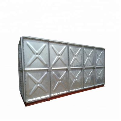 China Hotels GI Panel Rectangular Type Water Tank HDG Panel Tank For Drinking Water Storage for sale