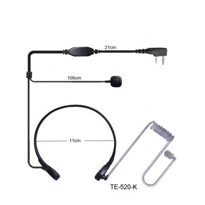 China Neckband Mic Speaker Walkie Talkie Headset Earpiece Throat MIC Finger PTTs Throat MIC Two Way Radio PTTs for sale