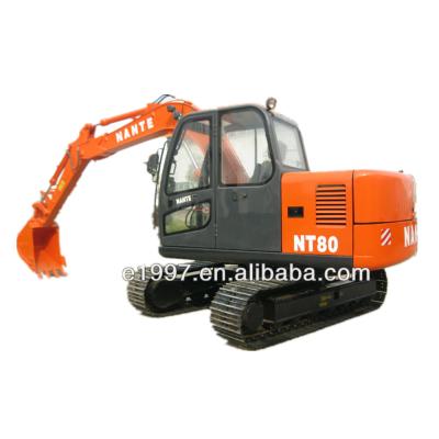 China 8 Ton MINI EXCAVATOR YUCHAI ENGINE NANTE 8 TON FAMILY Mini Excavator 0.32m3 DIGGER for sale