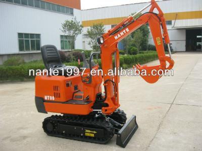 China Nante Hydraulic Crawler Mini Excavator 1 Ton With CE For Garden 0.022m² ³ for sale