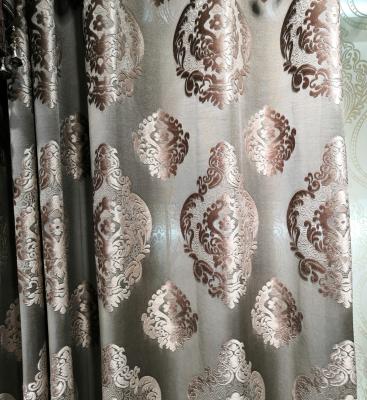 China Best sheer selling wholesale luxury polyester damask jacquard velvet curtain for sale