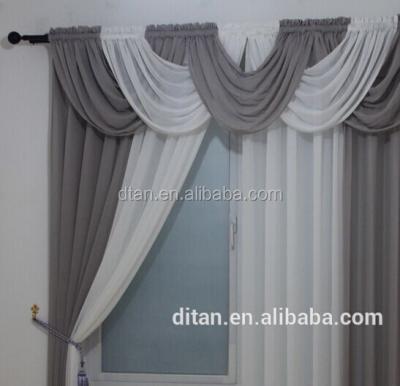 China 2015 STYLE Classic Sheer Curtain Drapery Swag In European Style Voile for sale