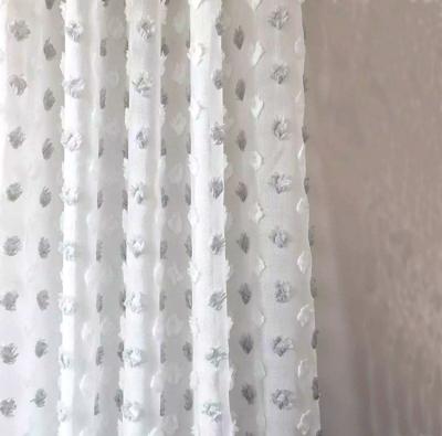 China Shaoxing Sheer Amazon Curtain in Polyester Sheer Linen Jacquard for sale