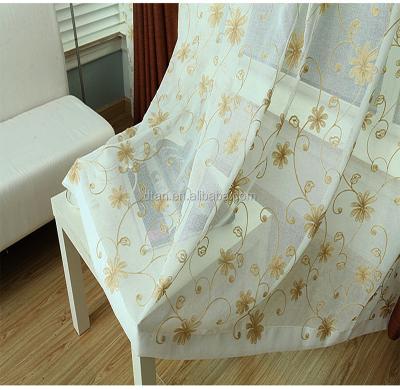 China Cheap Pure Turkish New Arrival Shaoxing Embroidery Sheer Curtain for sale