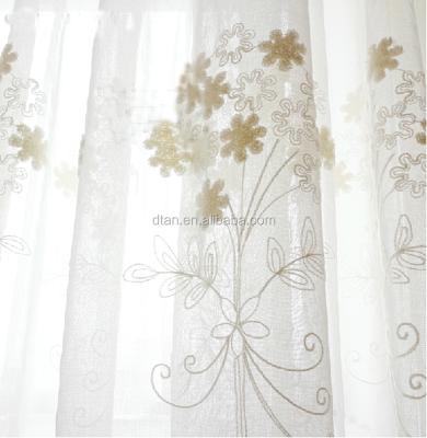 China 2015 Insulated Cheap Sheer Embroidery Curtain Fabric for sale