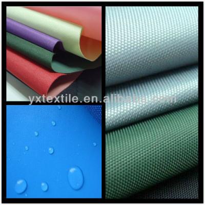 China Waterproof 600d polyeter oxford waterproof fabric with PU PA PVC coating for sale