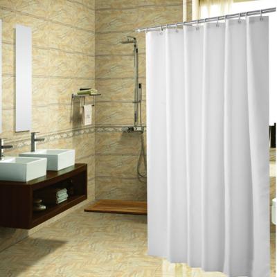 China Sustainable Shower Curtains For The Bathroom - 100% Polyester / Hotel Quality / 72 x72 / White Heavy Duty Shower Curtain for sale