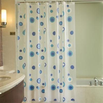 China Durable Lightweight Plastic Bathroom Shower Curtain With Rustproof Metal Grommets Plastic Shower Curtain Liner for sale