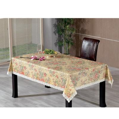 China Waterproof Soft PVC Tea Tablecloth For Party Wedding Decoration Home Table Cloth for sale