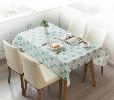 China Nordic Wholesale Disposable PEVA Square Tablecloth Living Room Kitchen Oil-proof Table Cloths for sale