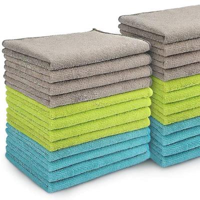 China Non-abrasive, stocked reusable and washable - Amazon Basics Microfiber Cleaning Cloths 24 Pack for sale