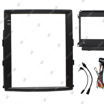 China Plastic Car Radio Frame Car DVD Player View Kits In Car Visual Radio For PORSCHE CAYENNE 2011-2017 9.7 Panel Navigation Auto Parts With Harness for sale