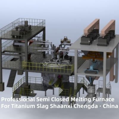 China HOT6 Professional Semi Closed Melting Furnace For Titanium Slag for sale