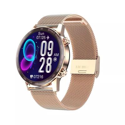 China Touch Screen 1.28 Inch Round Screen Women Smart Watch AK25 Bt Calling Female Fitness Smart Watch With Menstrual Tracker for sale