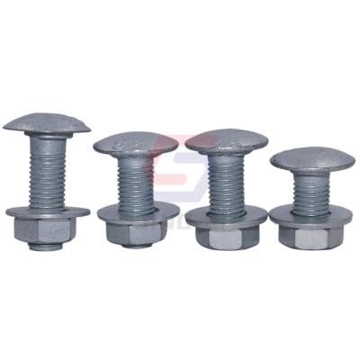 China Easily Assembled Steel Grade 8.8 Highway Guardrail Accessories Bolt And Nut For Sale for sale