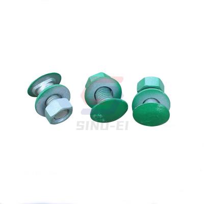 China Road Safety Products Easily Assembled Steel Road Guardrail Accessories Bolt And Nut For Sale for sale