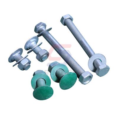 China Easily Assembled Low Price AASHTO M180 Steel Highway Guardrail Accessories Bolt And Nut for sale