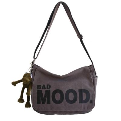 China Outdoor Activities Cross - Body Messenger Bag Cotton Canvas Adjustable Shoulder Bags Strap for sale