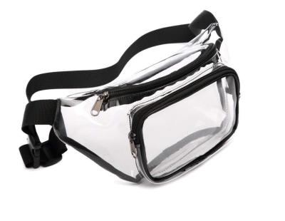 China Cheap Outdoor Sport Waterproof Clear Waist Bag Water Proof Factory PVC Transparent Fanny Pack for sale