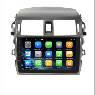 China New Modern Design GPS Touch Screen 2.5D Tempered Glass Capacitive Car Radio DVD Player Android Radio For Corolla for sale