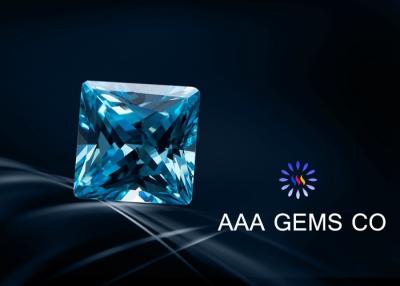 China El laboratorio de la aduana 5m m creó cortar azul del color de Moissanite perfecto en venta