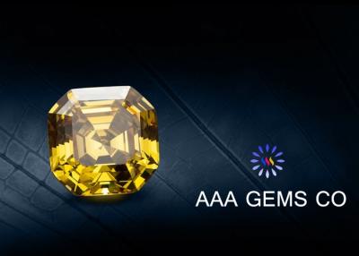 Κίνα VVS1 χρωματισμένη περικοπή Moissanite 9mm Asscher συνθετικό Moissanite κίτρινο προς πώληση