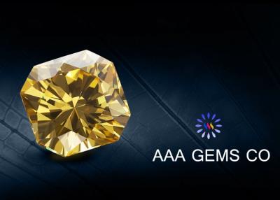 Cina Carati operato creato classico di VVS1 Moissanite 3 nel colore giallo in vendita