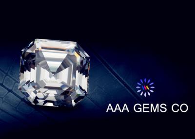 Κίνα Άχρωμη Asscher περικοπή Moissanite 10mm σκληρότητα 9.2 έως 9.5 cOem προς πώληση