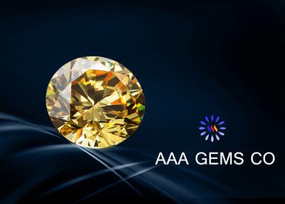 China 0,25 quilates diamante de Moissanite de um amarelo de 4 milímetros para anéis, brincos à venda