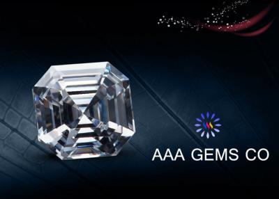 Κίνα Άσπρες χαλαρές πέτρες Moissanite περικοπών Asscher χρώματος για το κρεμαστό κόσμημα/το σκουλαρίκι προς πώληση