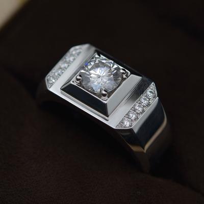 China Joia branca super de DEF VVS Moissanite, corte brilhante anel de um Moissanite de 1 quilate à venda