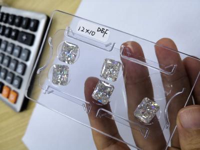 Cina Lo smeraldo ha tagliato il grande colore di dimensioni 12*10mm 7cts DEF del moissanite in vendita