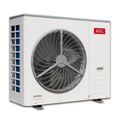 China AKL outdoor domestic hot water, monoblock EVI DC inverter heat pump heating air to water cooling system for sale