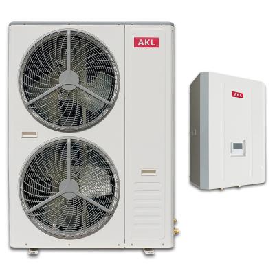 China Packaged Outdoor Air To Water Heat Pump / Split DC R32 A+++ Inverter Heat Pump 8kw To Heating 24kw Cooling And DHW for sale