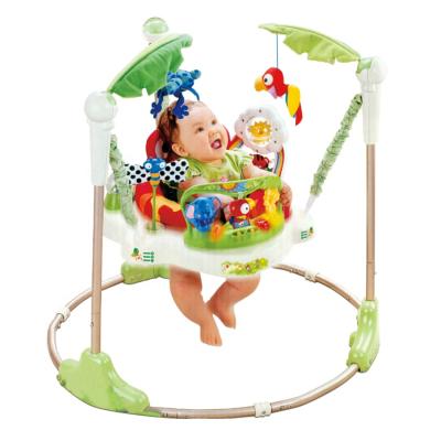 China Gym Baby Toys Wholesale High Quality Music Light Baby Jump Chair Safety Plastic Kids Toys Baby Gym Educational Study Chair for sale