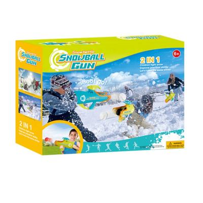 China 2 in 1 Throwing Snowballs 2 in 1 Throwing Snowballs Space Battle Snow Boy Toys Plastic Gun Shooting Ball Space Gun Toys combat plastic outdoor snow play set for sale