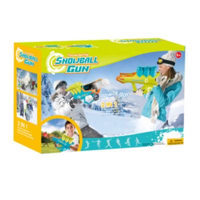 China 2 in 1 Throwing Snowballs 2 in 1 Throwing Snowballs Toy Battle Snow Girl Kids Toys Plastic Gun Shooting Ball Space Gun Toys combat plastic outdoor snow play set for sale