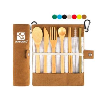 China Hot Sale Disposable High Quality Wooden Bamboo Wholesale Cutlery Set Bamboo Cutlery Set for sale